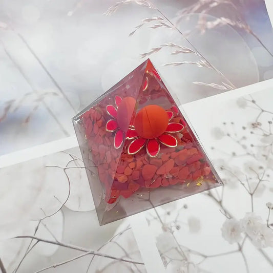 Pyramid - red jasper