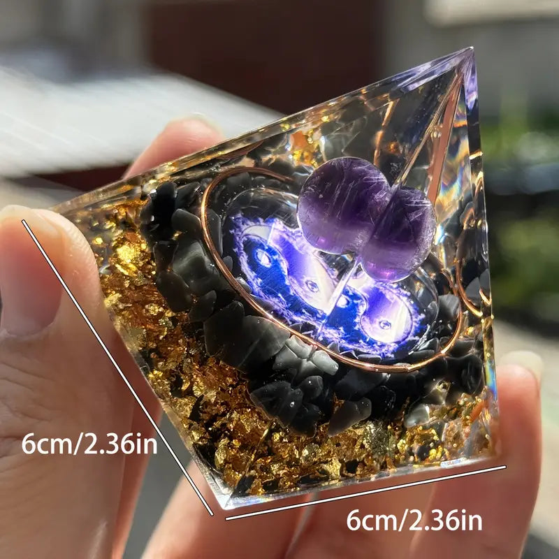 ენერგეტიკული პირამიდა - ობსიდიანით