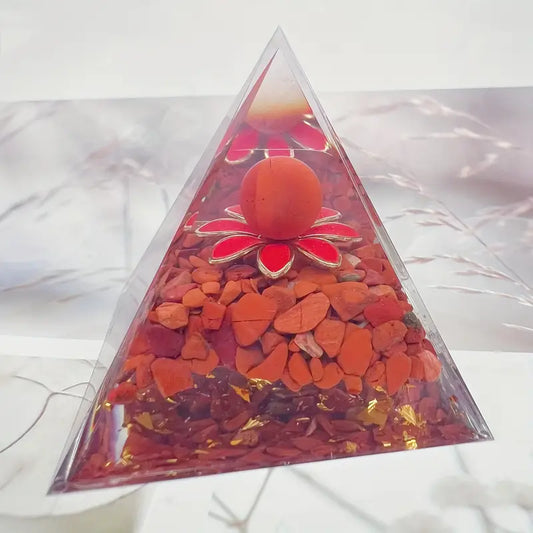 Pyramid - red jasper