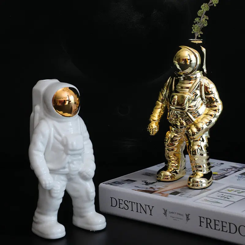 Decorative statue of an astronaut