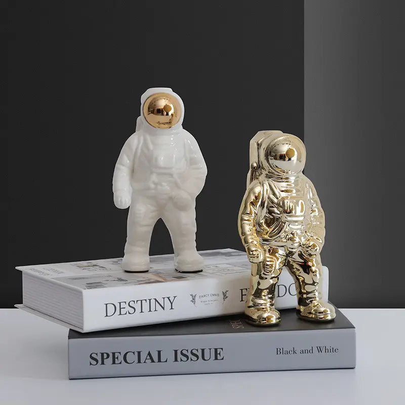 Decorative statue of an astronaut