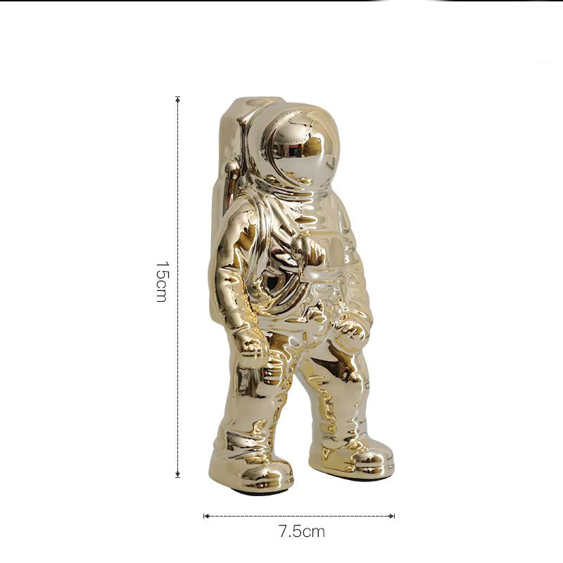 Decorative statue of an astronaut