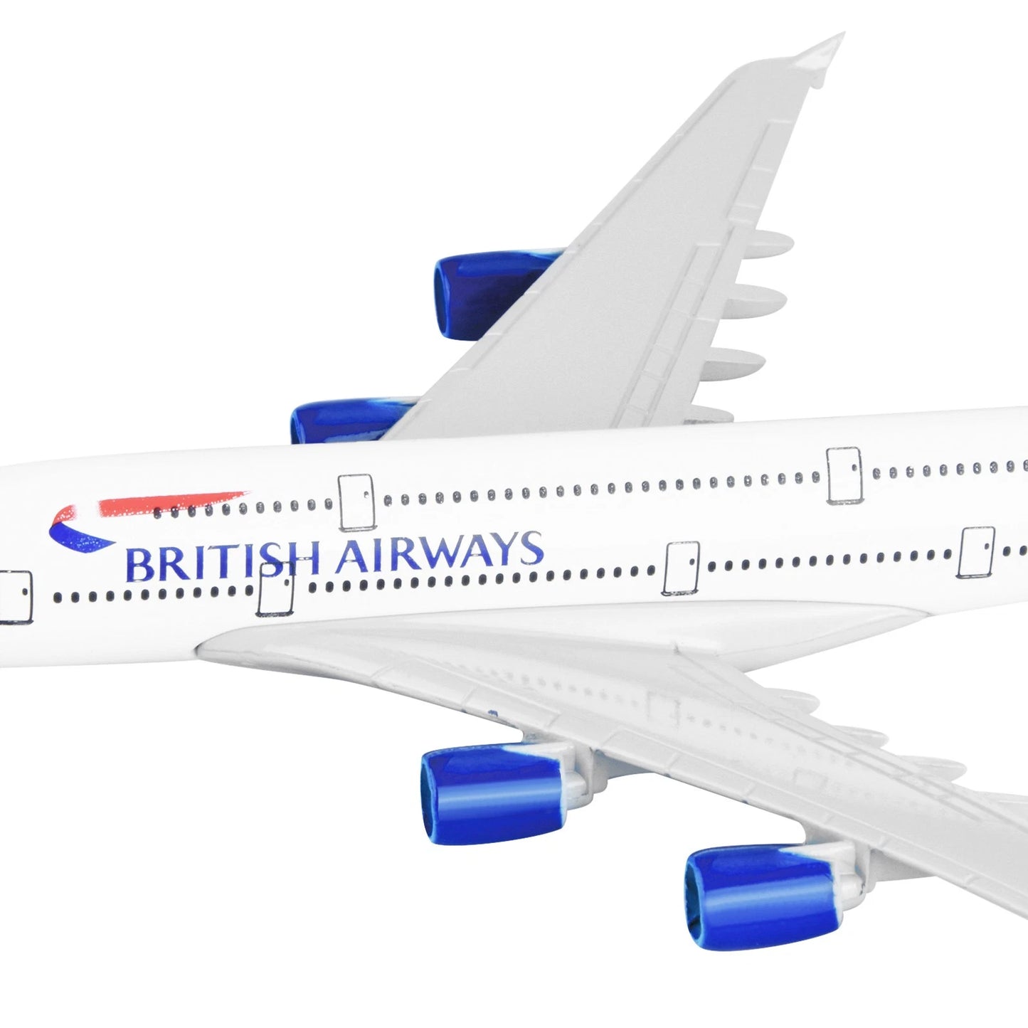 მეტალის თვითმფრინავის მოდელი British Airways A380