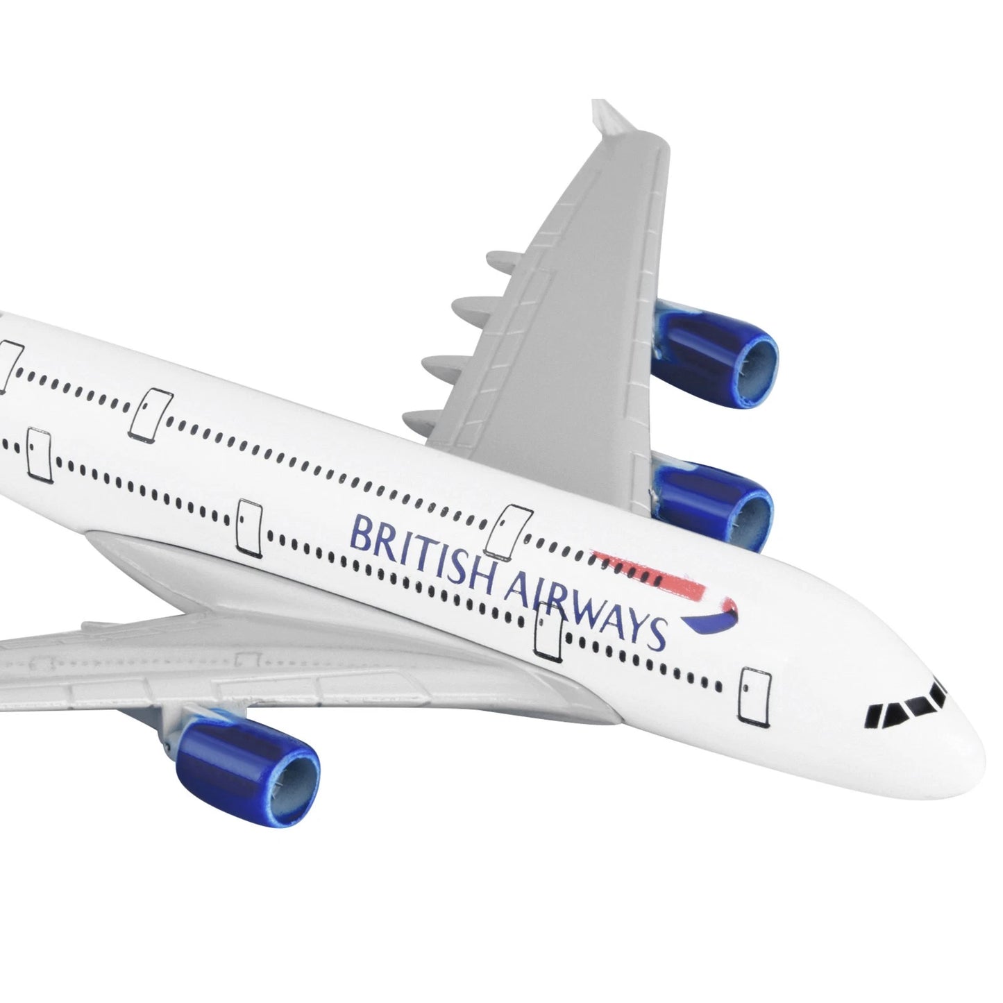 მეტალის თვითმფრინავის მოდელი British Airways A380