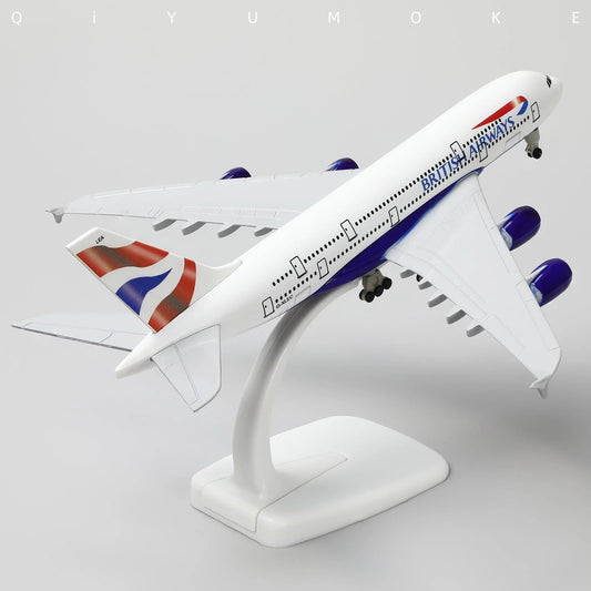 მეტალის თვითმფრინავის მოდელი British Airways A380