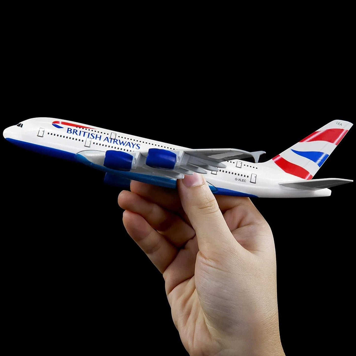 მეტალის თვითმფრინავის მოდელი British Airways A380