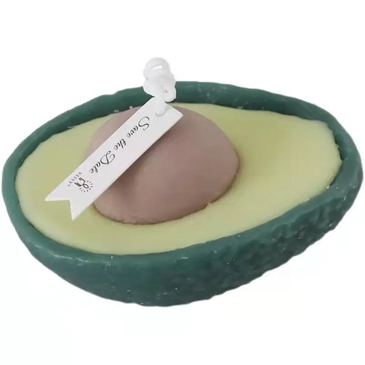 დეკორატიული სანთელი ავოკადოს ფორმის