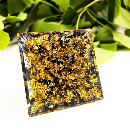 Pyramid with amethyst crystal ball - protection of well-being