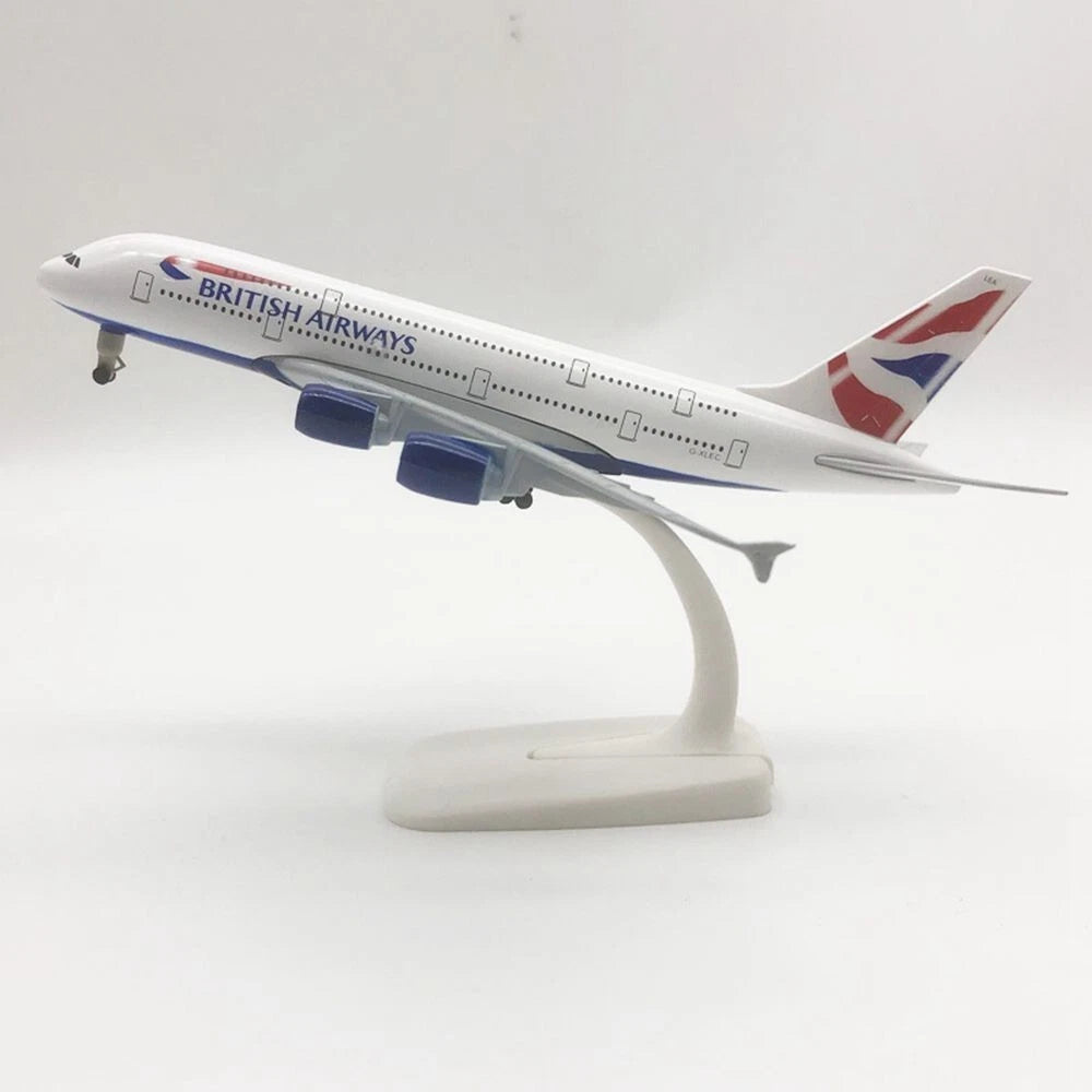 Металлическая модель самолета British Airways A380