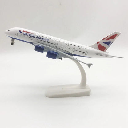Металлическая модель самолета British Airways A380