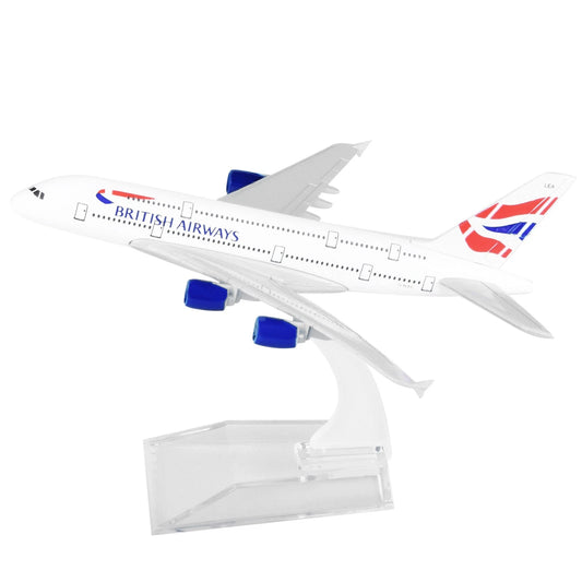 მეტალის თვითმფრინავის მოდელი British Airways A380