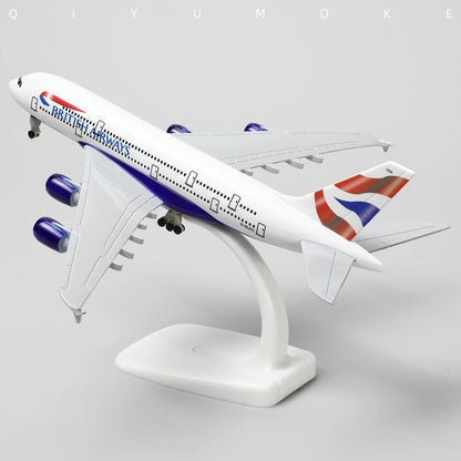 Металлическая модель самолета British Airways A380