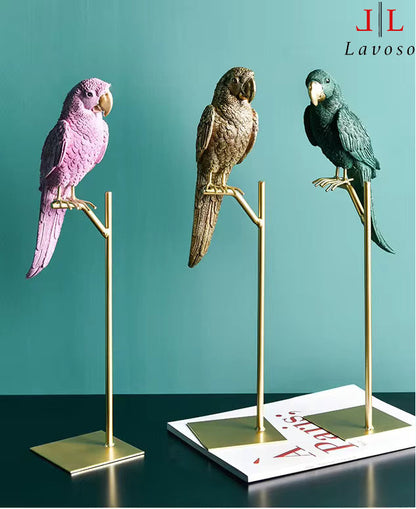 A statue of a parrot 