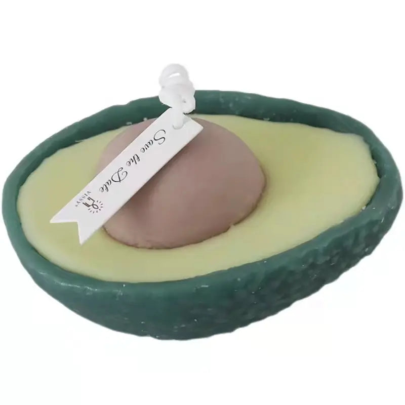 დეკორატიული სანთელი ავოკადოს ფორმის