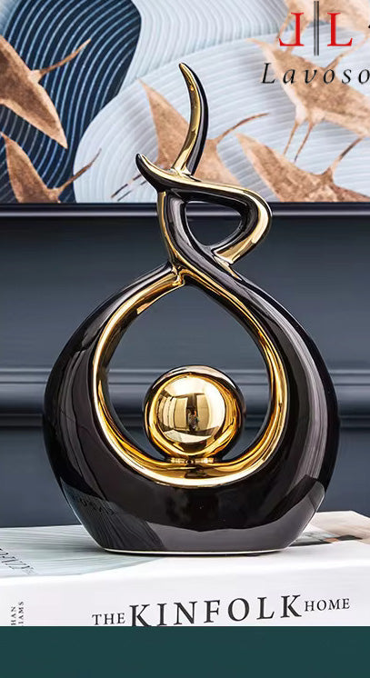 დეკორატიული ლარნაკი - შავი ფერის ლარნაკი