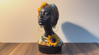 აფრიკელი ქალის ქანდაკება